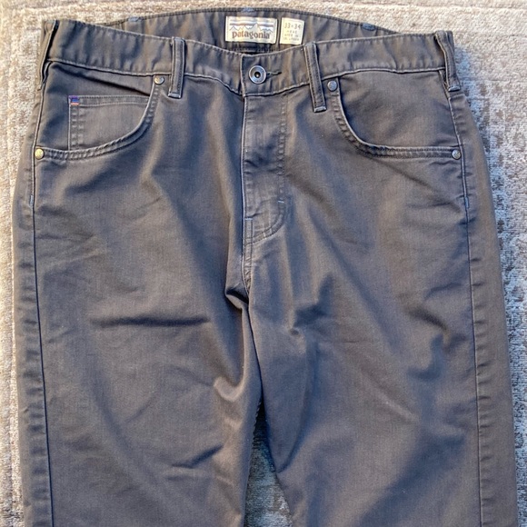 Patagonia Jeans Mens Patagonia Gray Straight Leg Jeans 33x34 Zip